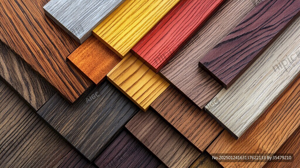 多种颜色木板木材