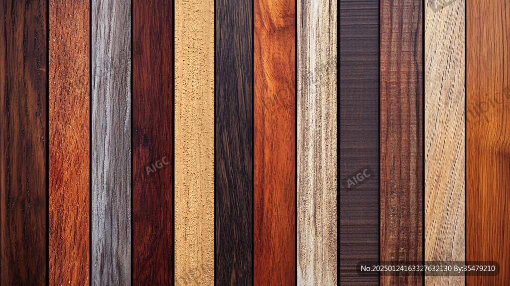 多种颜色木板木材