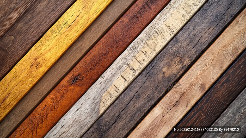 多种颜色木板木材