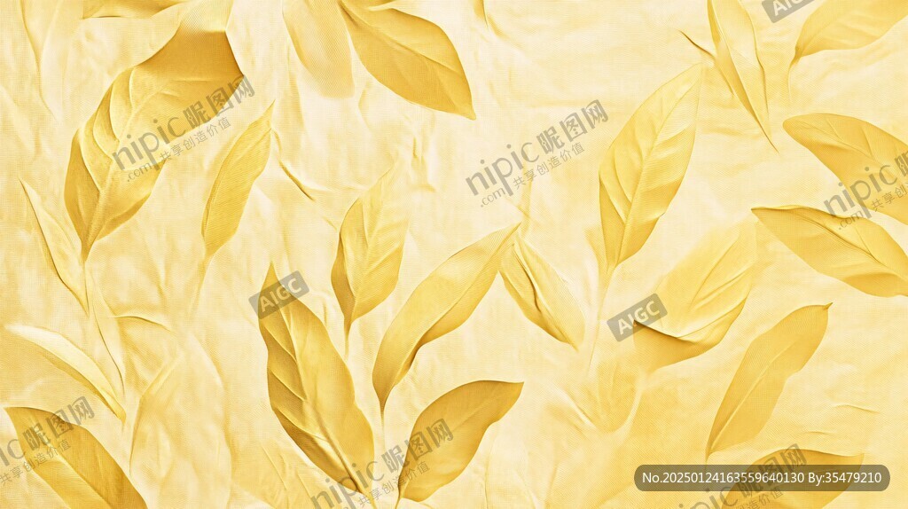 抽象树叶墙纸