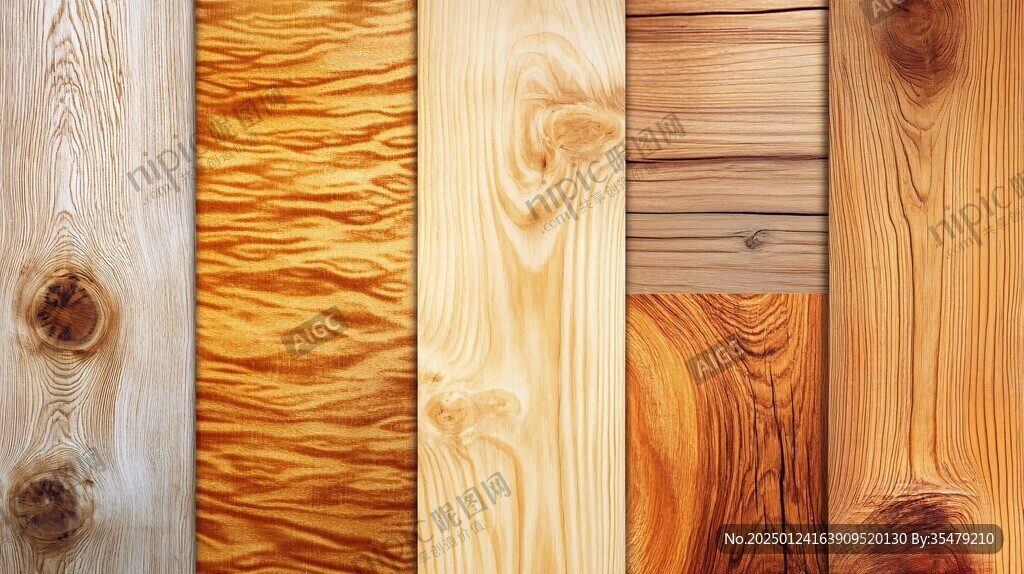 多种颜色木板木材