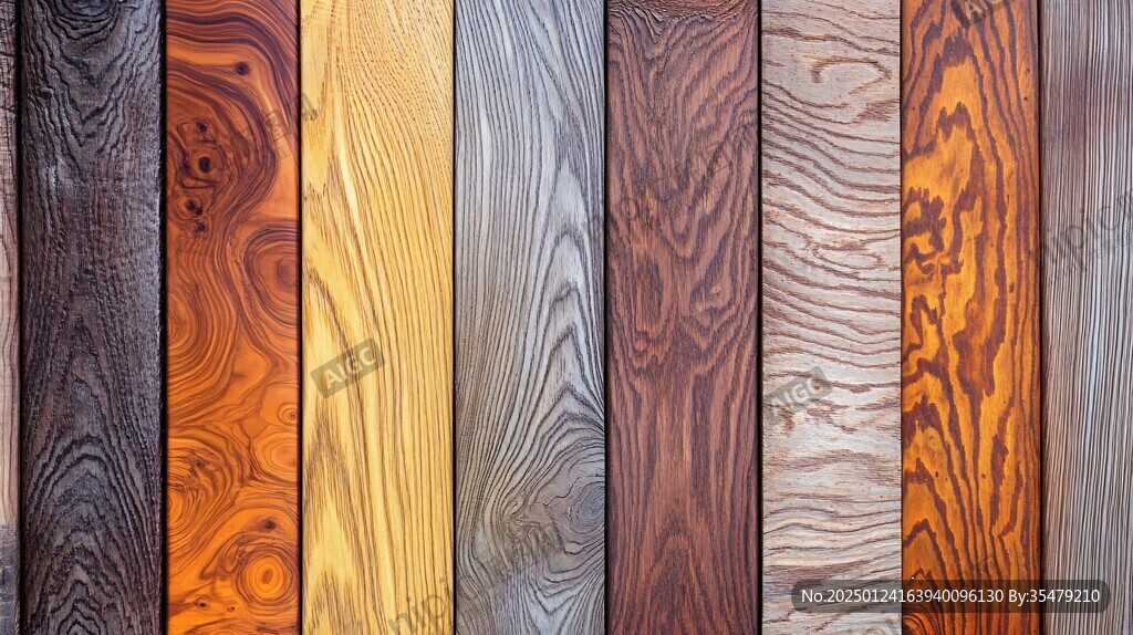 多种颜色木板木材