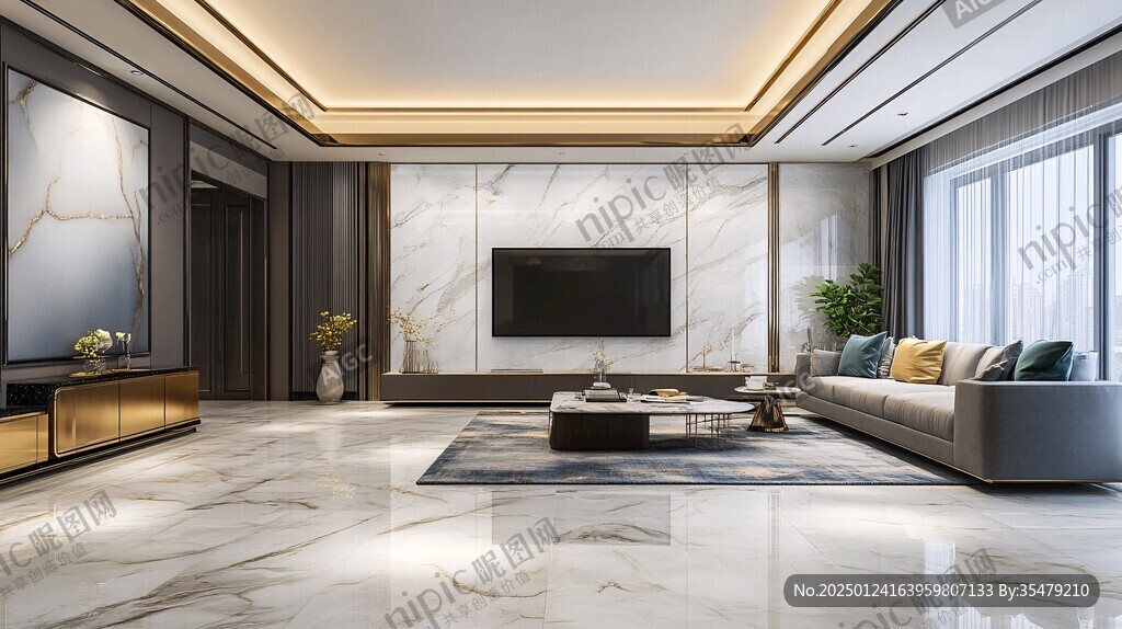 岩板客厅场景素材