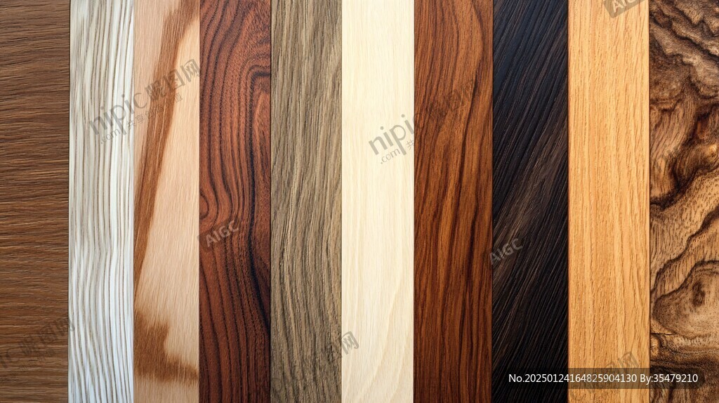 多种颜色木板木材