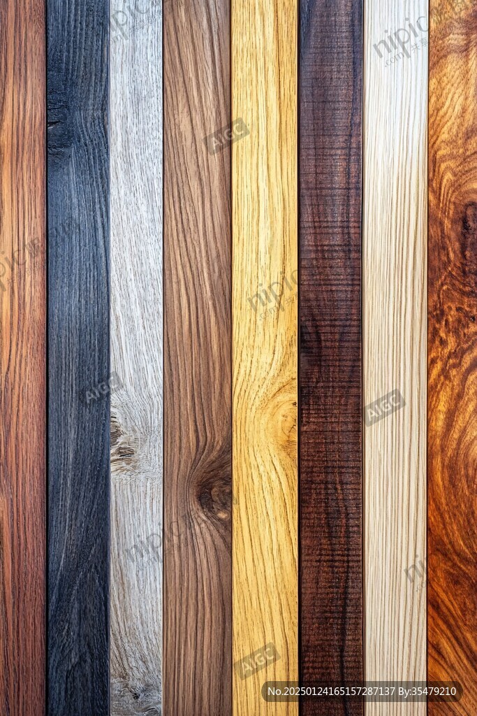多种颜色木板木材
