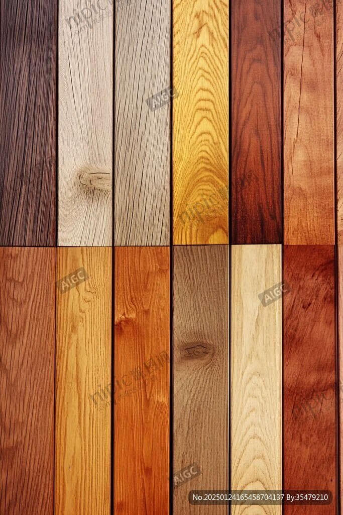 多种颜色木板木材