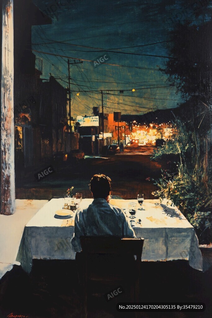 餐厅油画