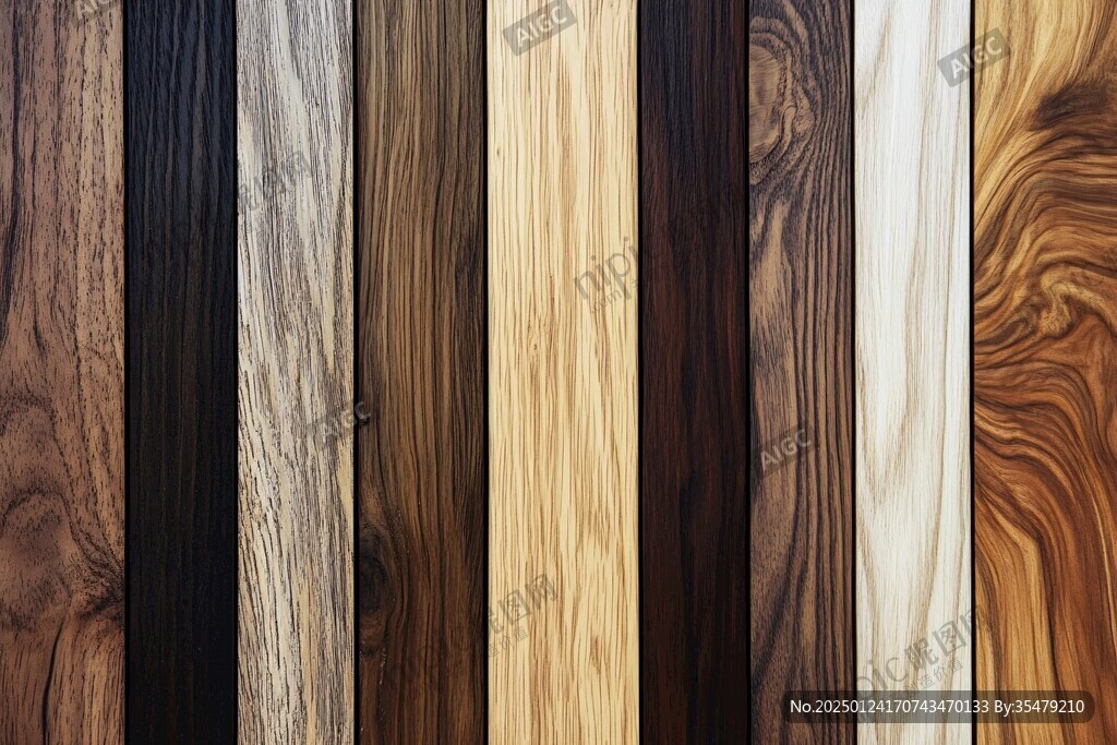 多种颜色木板木材