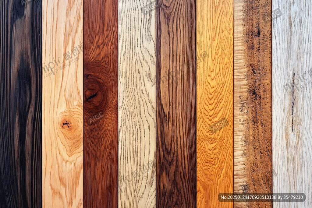 多种颜色木板木材