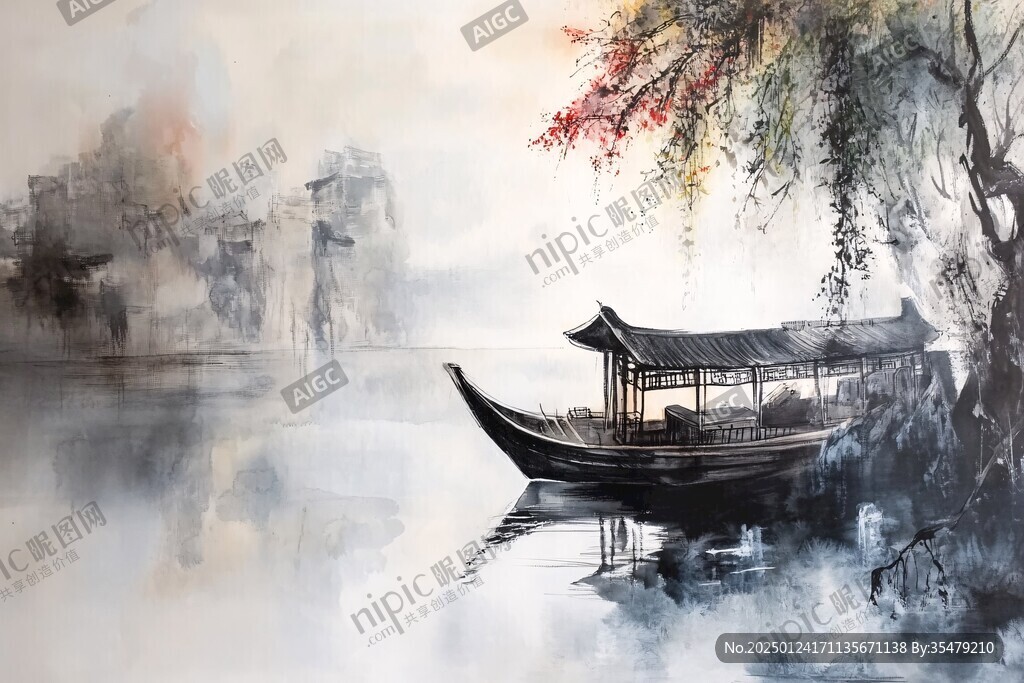 江南水彩画