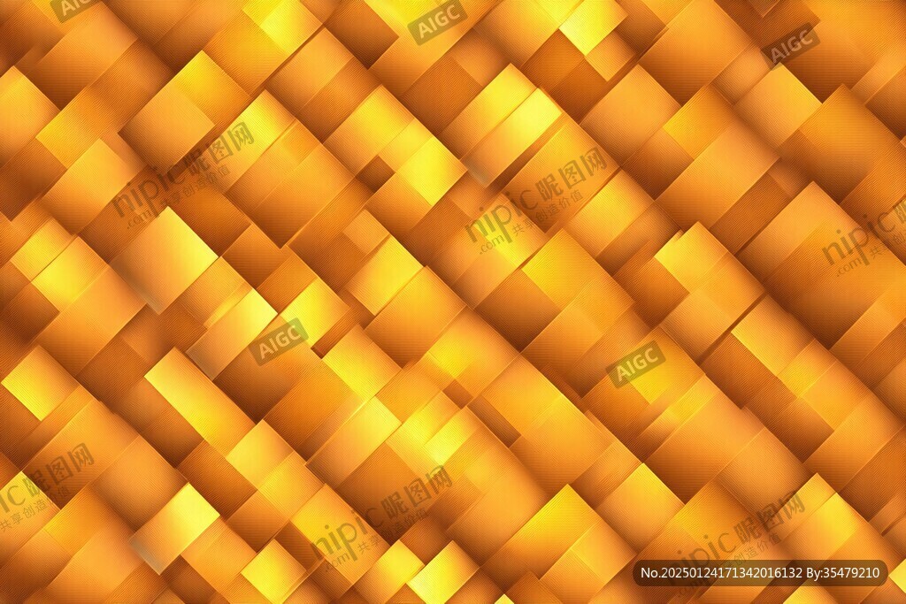 金色立体背景
