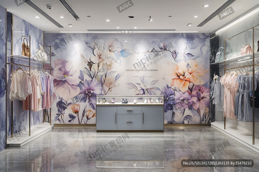 女装店背景墙