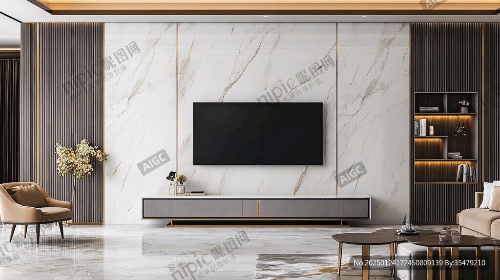 岩板客厅场景素材