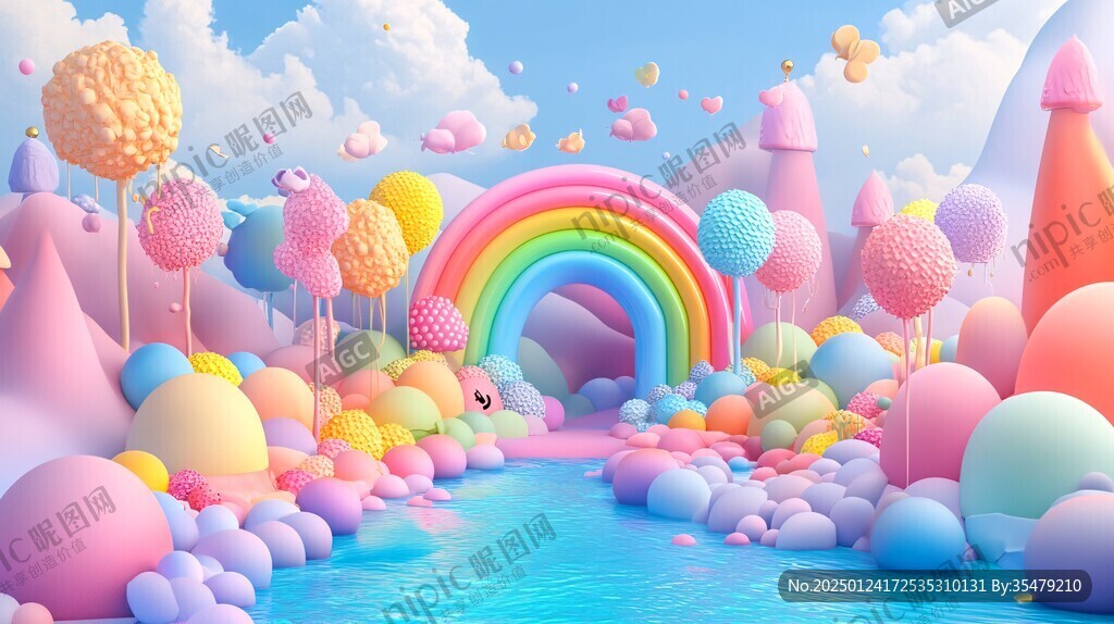 3d立体插画风格