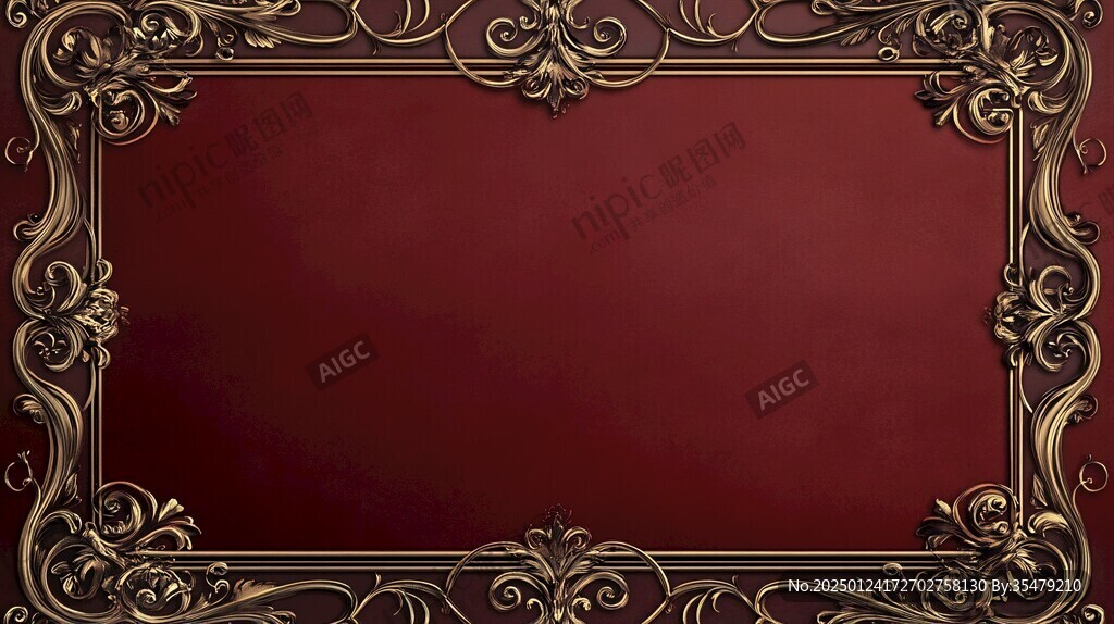 红金色欧式背景