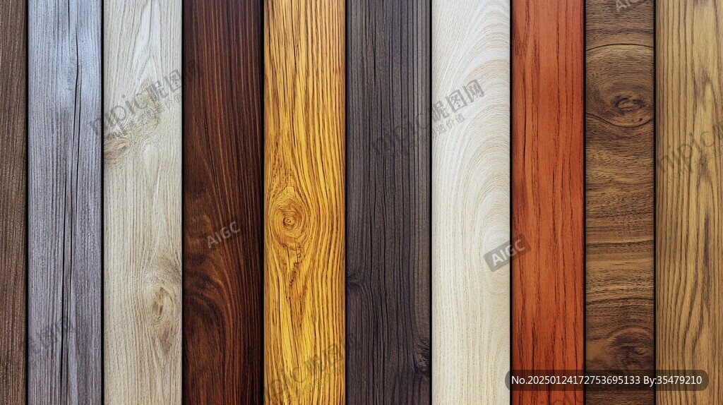 多种颜色木板木材