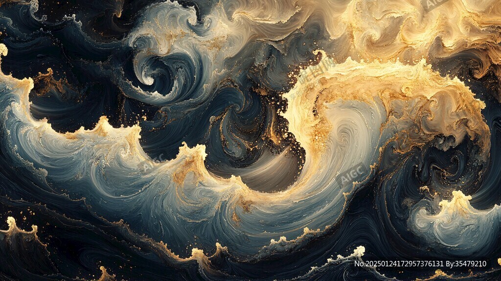 海洋流体画宇宙