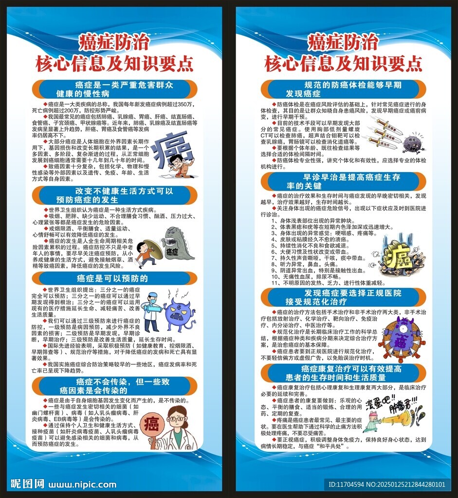 癌症日展架