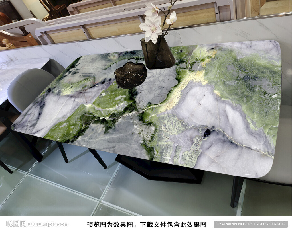 岩板餐桌奢石超晶石大理石源文件