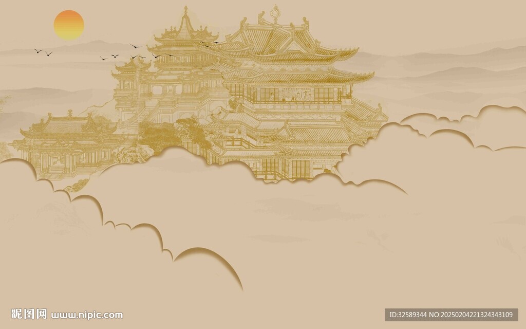 新中式背景墙