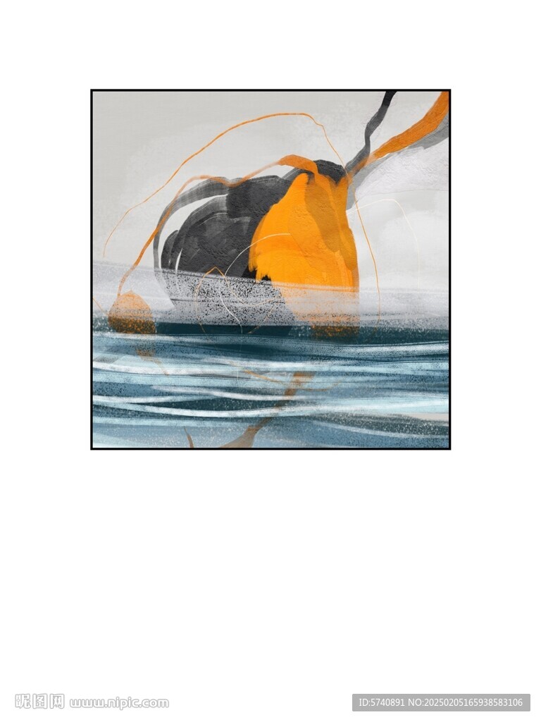 抽象油画