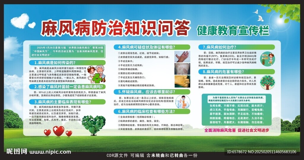 麻风病宣传栏