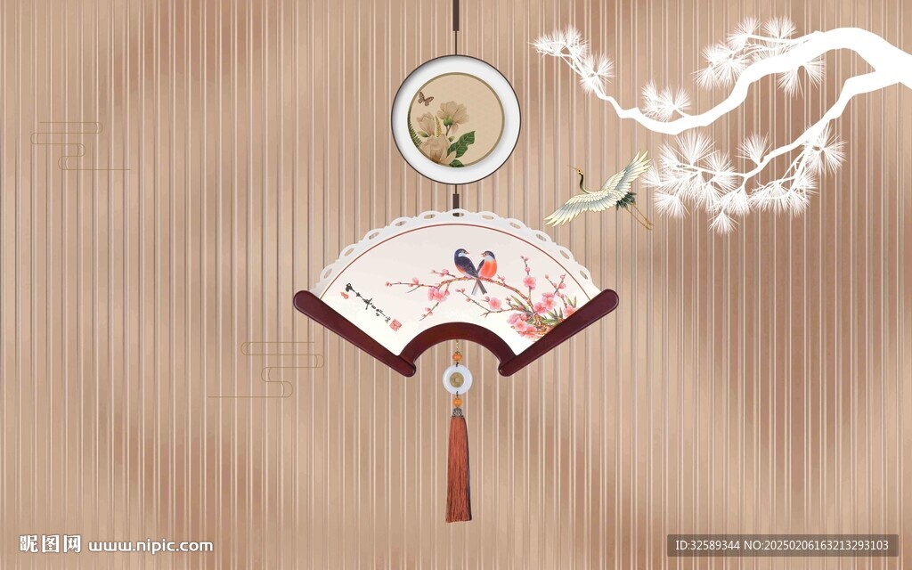 新中式背景墙