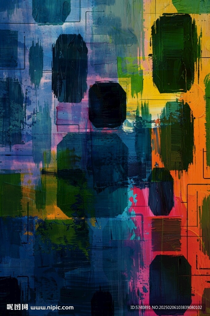 抽象油画