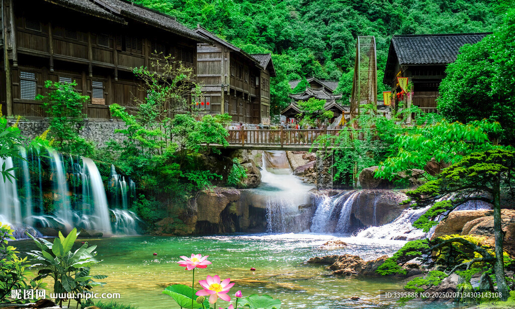 小桥流水图片