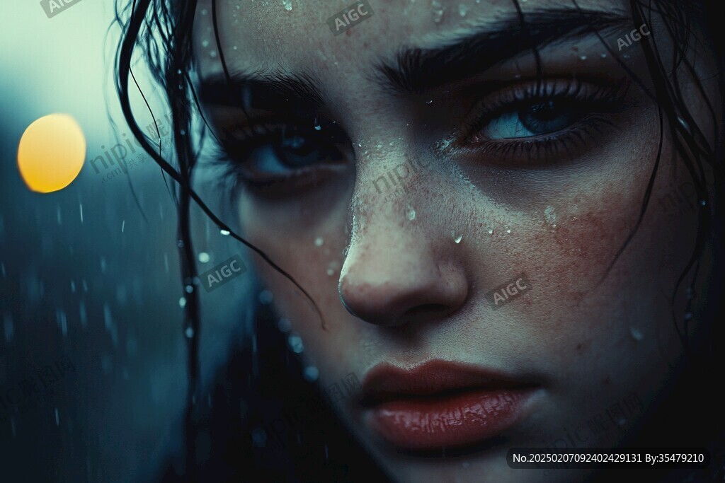 雨中少女