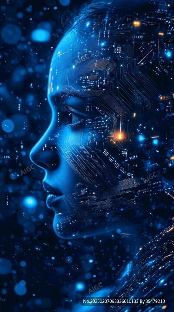 人工智能vr海报背景