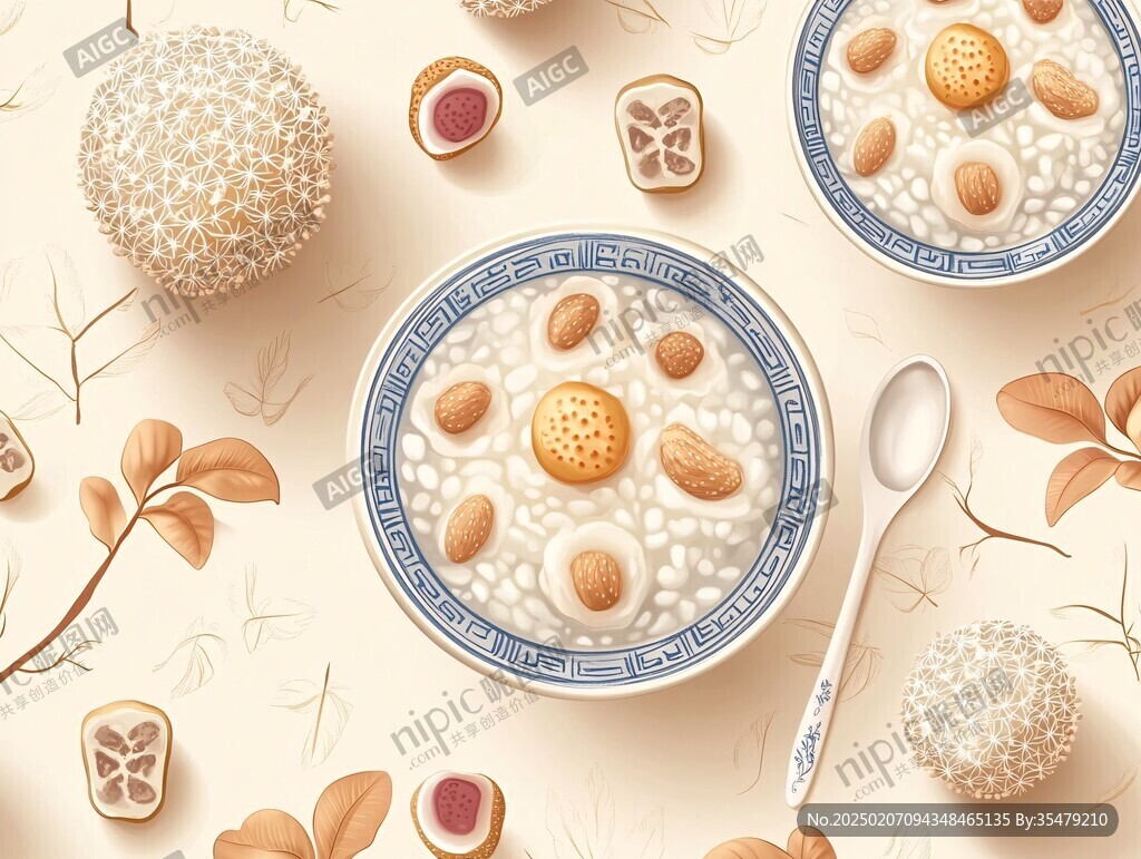 汤圆包装插画