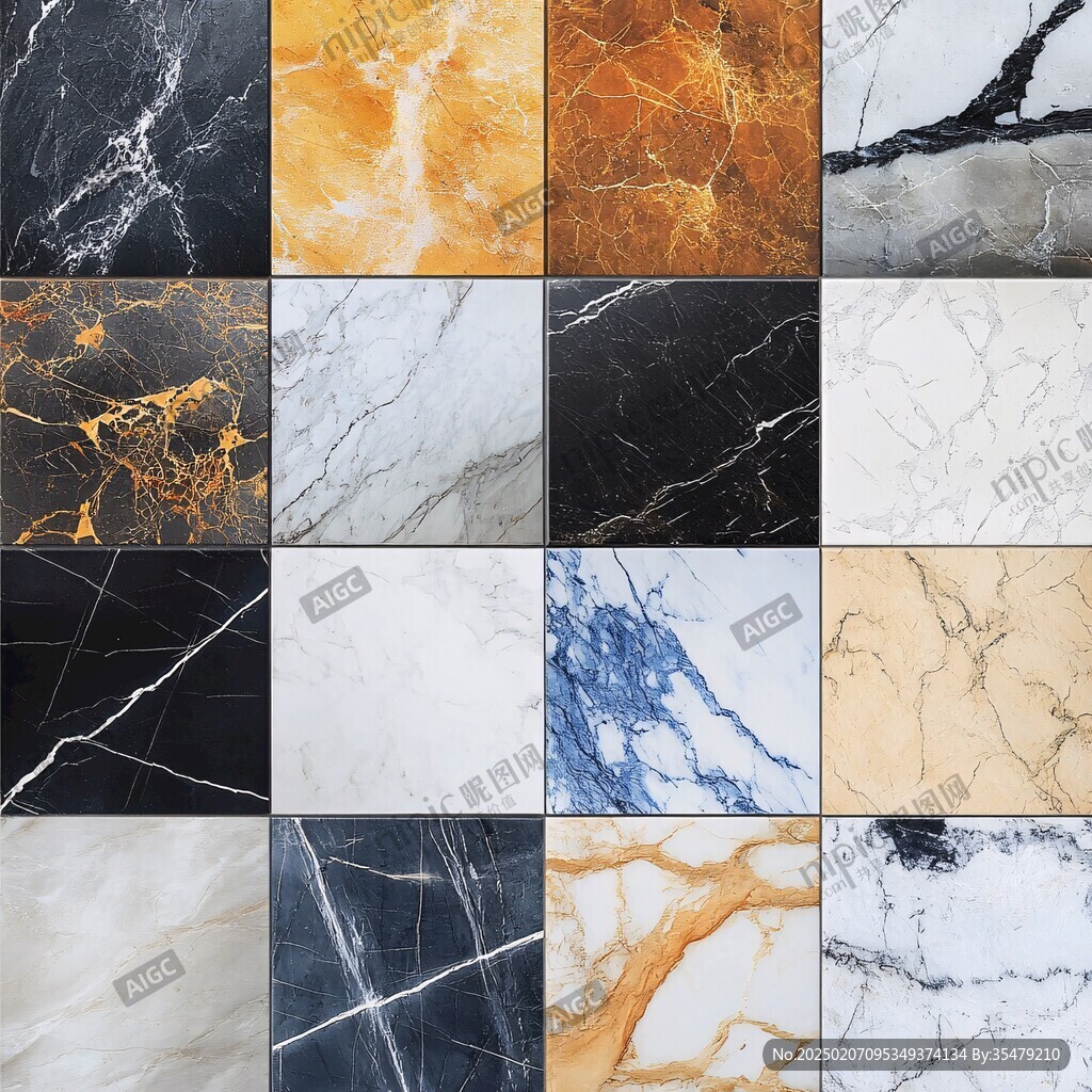 金色网格线条大理石纹