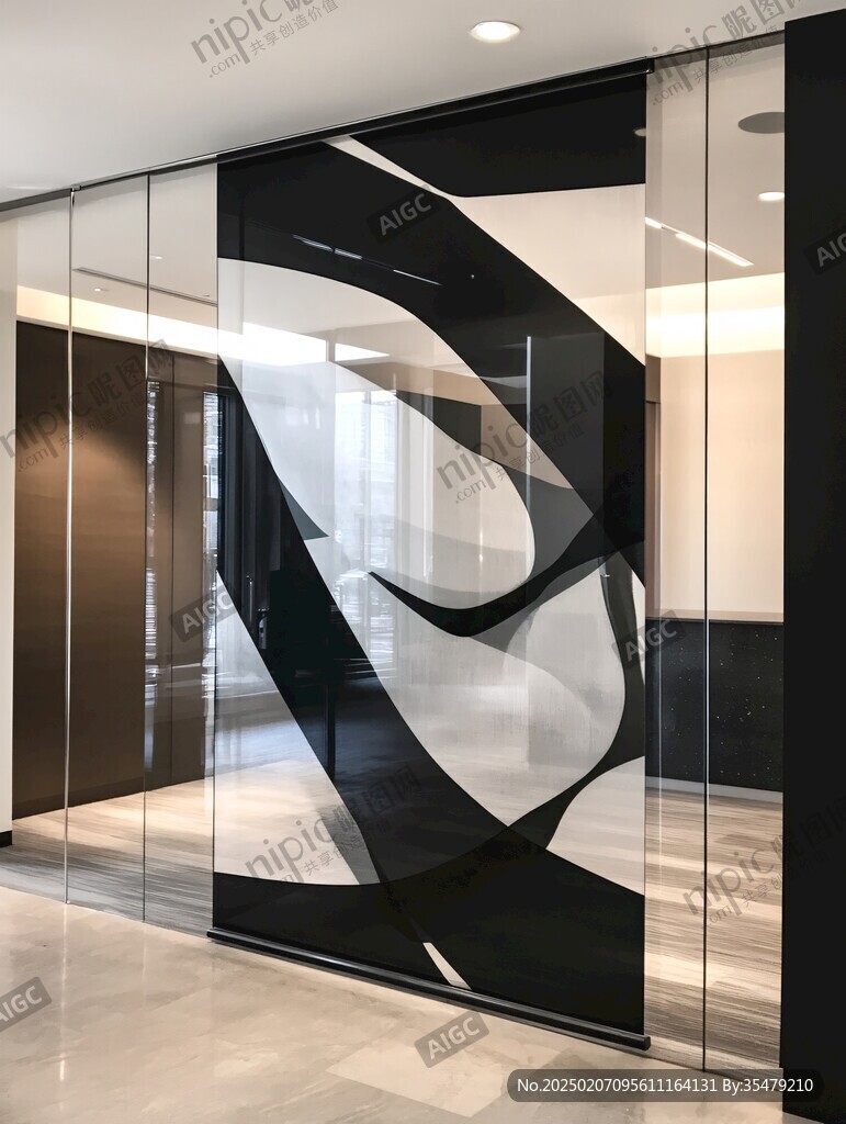 logo玻璃展示