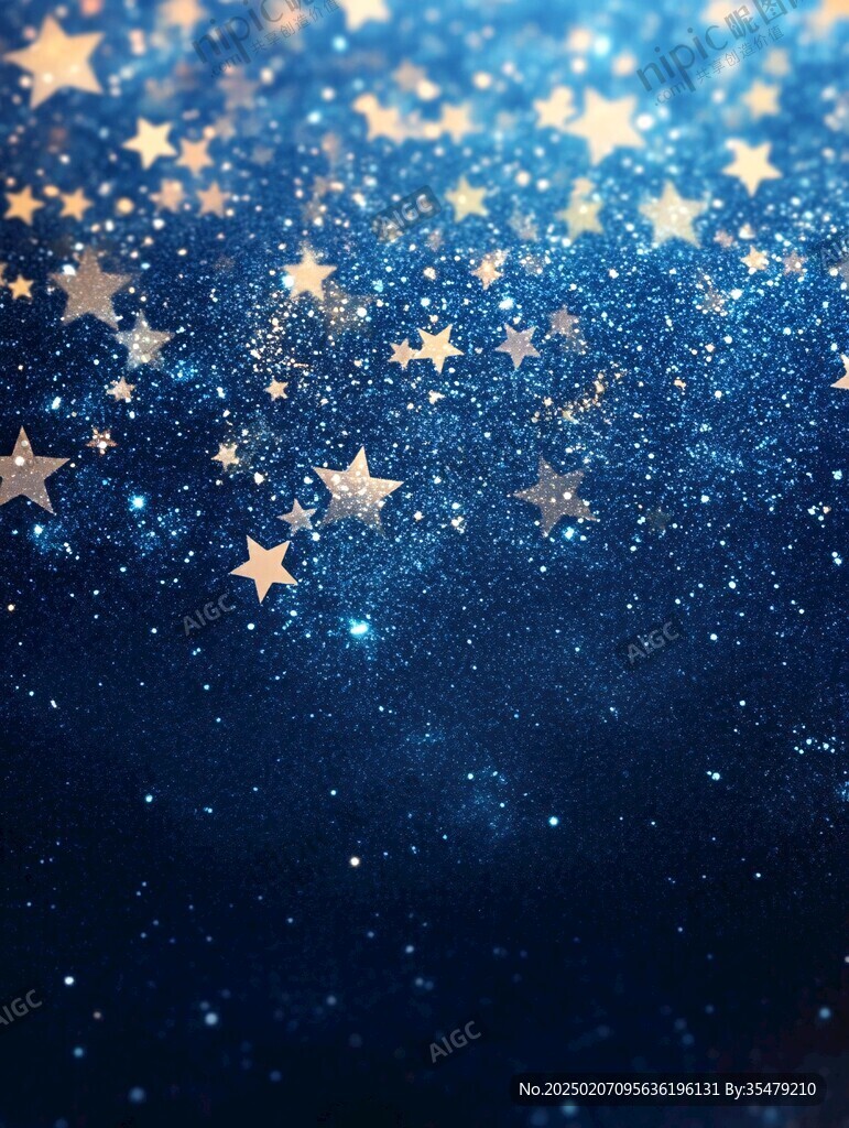 创意夜晚星点流星