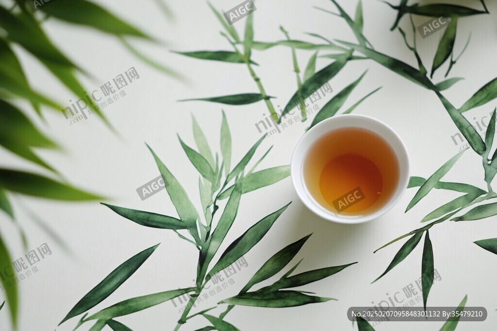 饮茶素材