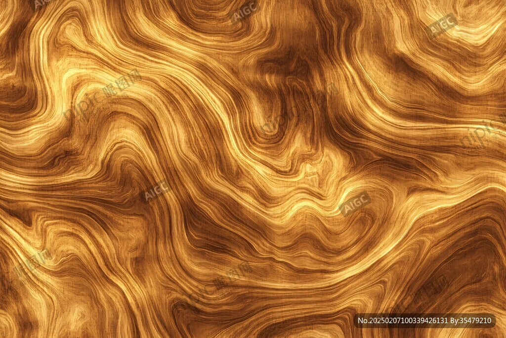 金色抽象流体纹理背景