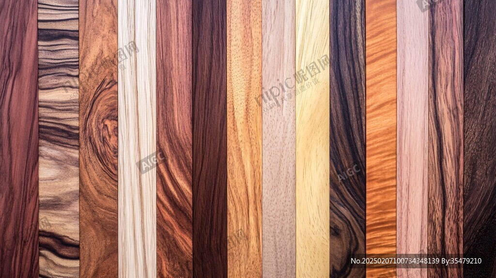 多种颜色木板木材