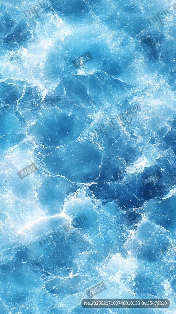 高清蓝色大理石纹理
