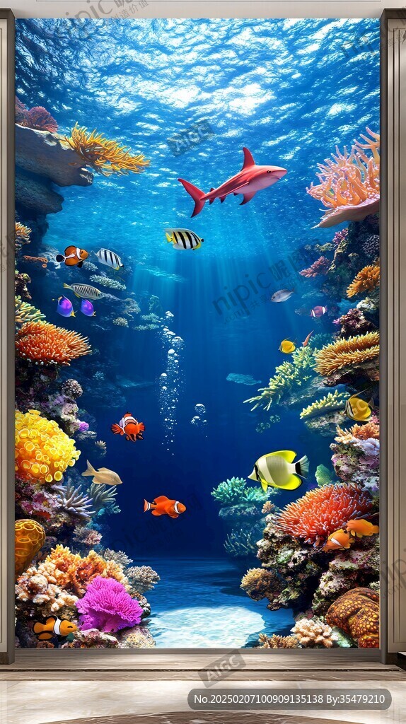 海底世界3d立体背景