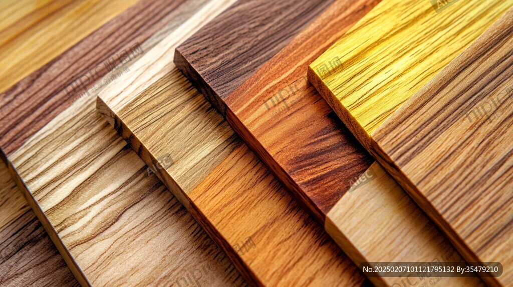 多种颜色木板木材