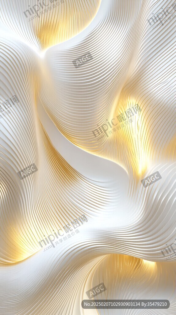 4d金色线条艺术