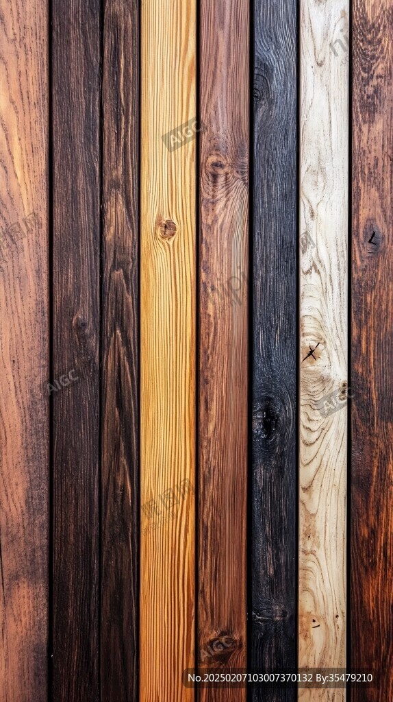 多种颜色木板木材