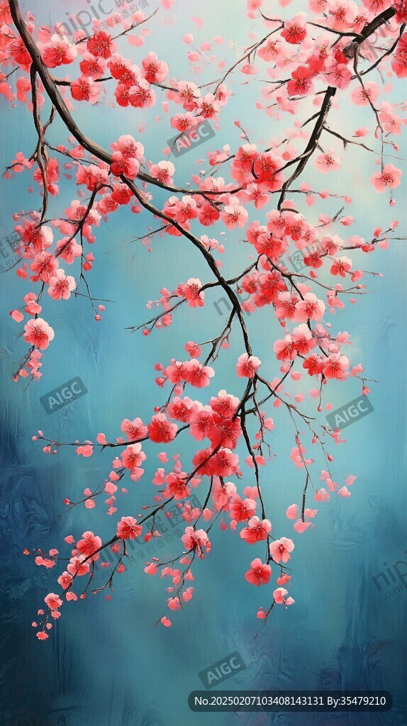 唯美梦幻梅花林