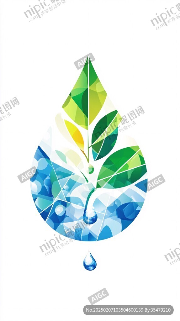 保护水资源logo