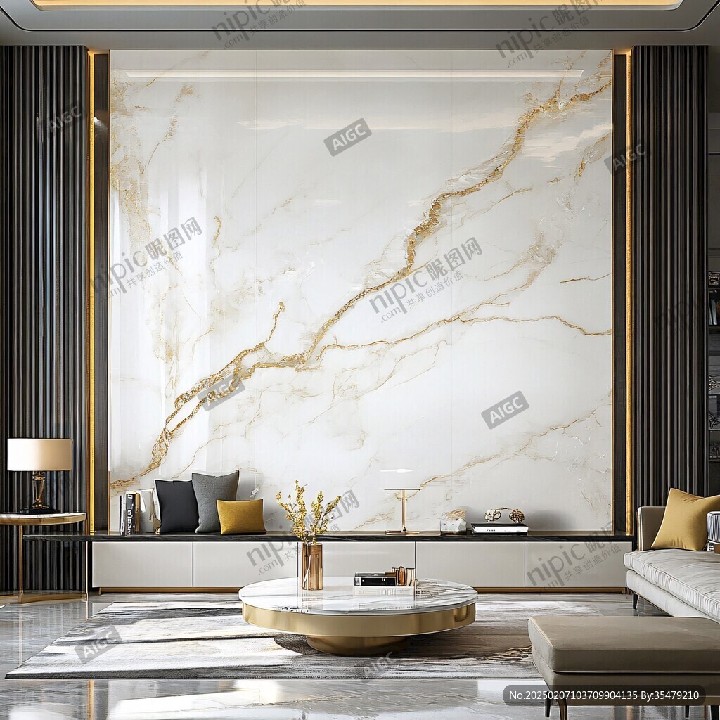 轻奢大理石背景墙