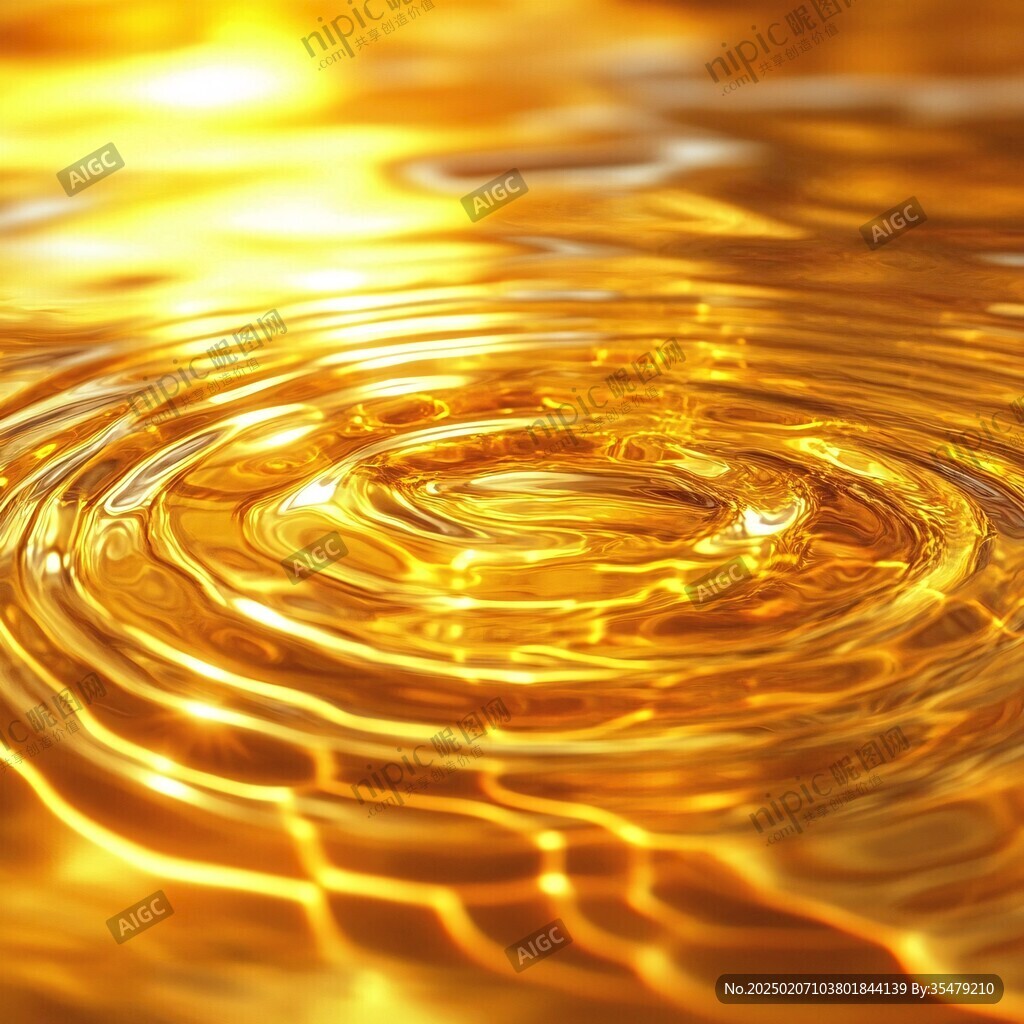 金色水面金色波涛