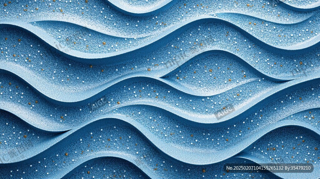 波浪立体纹理