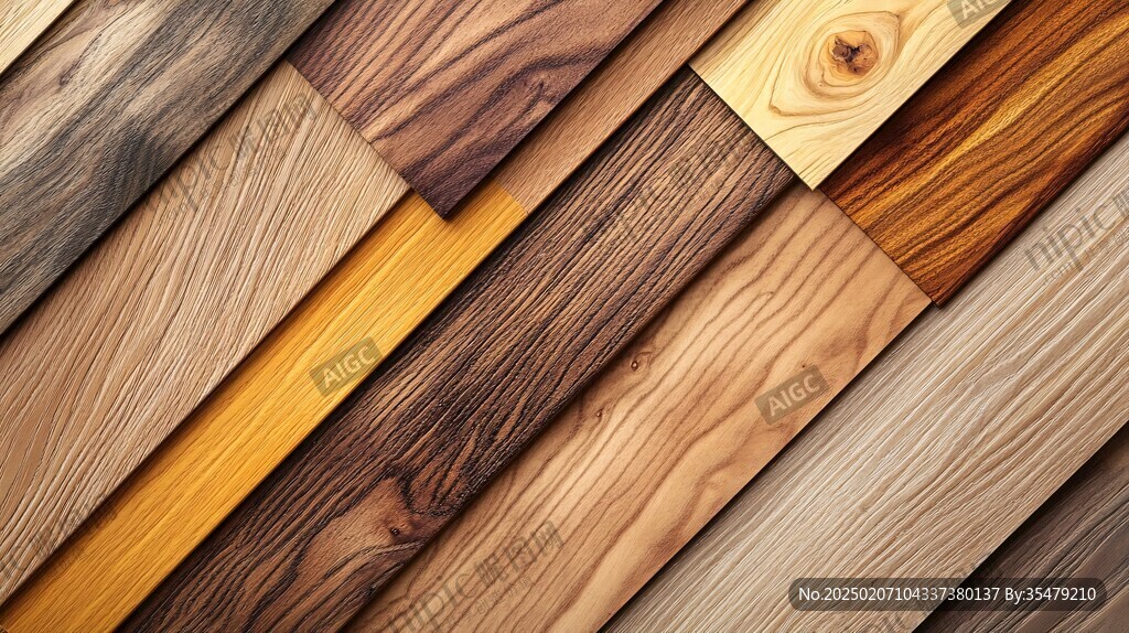 多种颜色木板木材