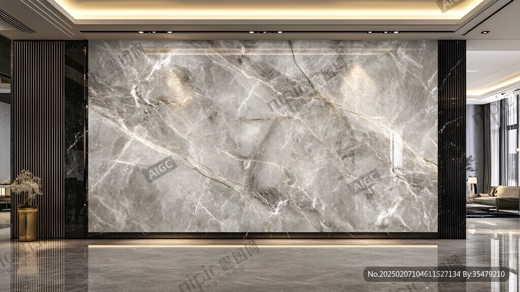 轻奢大理石背景墙